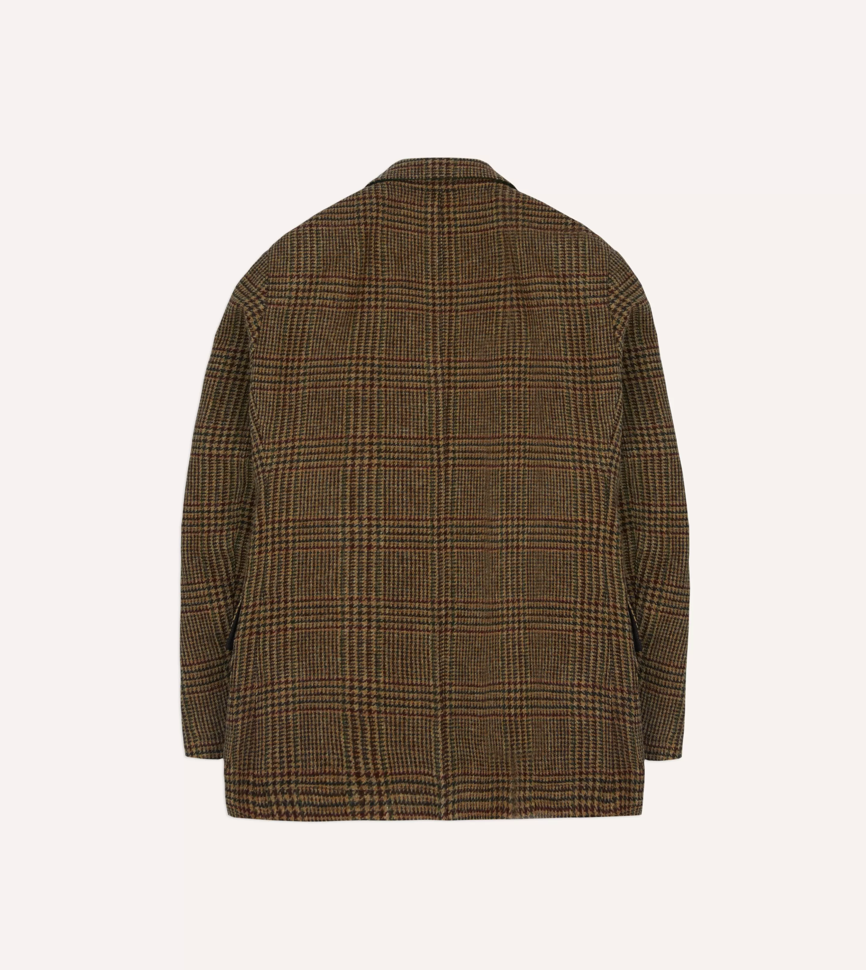Drake’s Blazers | Brown And Red Prince Of Wales Check Tweed Games Blazer Mk. VII