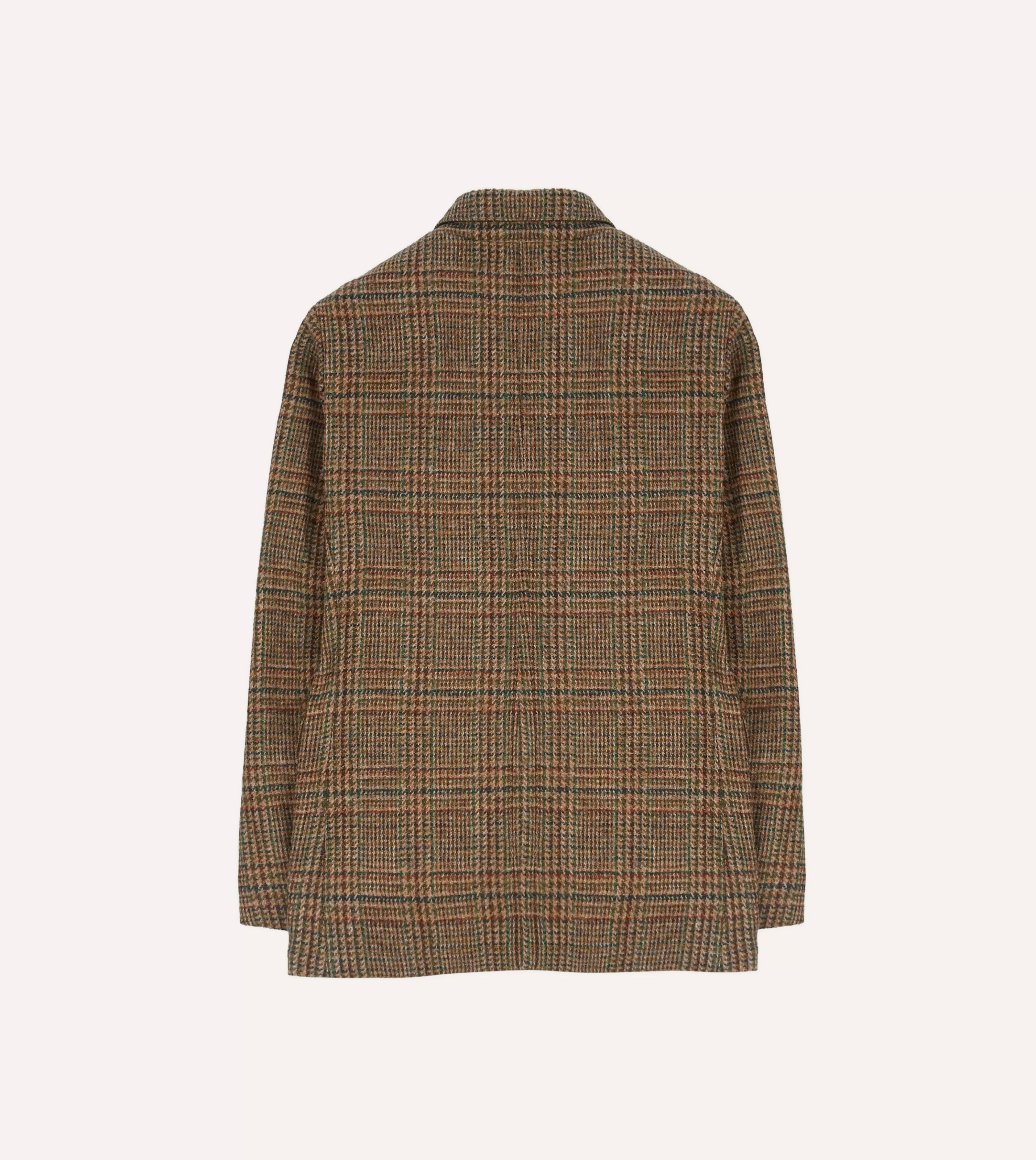 Drake’s Blazers | Brown Prince Of Wales Check Harris Tweed Games Blazer Mk. VII