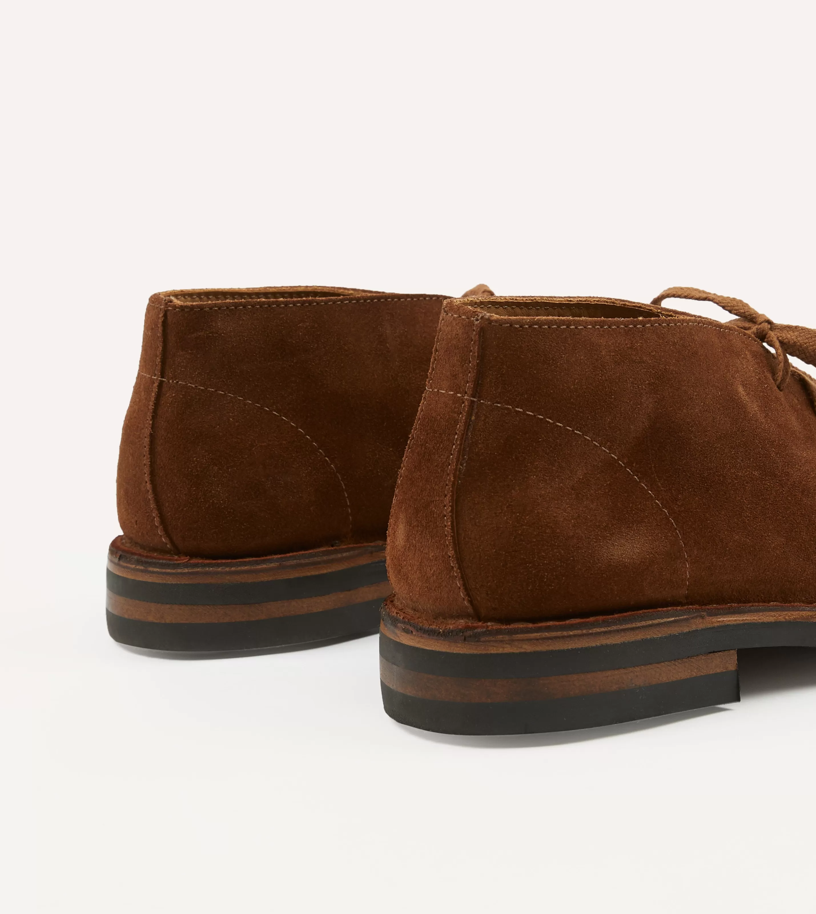 Drake’s Footwear | Chukkas | Crosby Moc-Toe Chukka Boot Roughout Suede With Rubber Sole Light brown