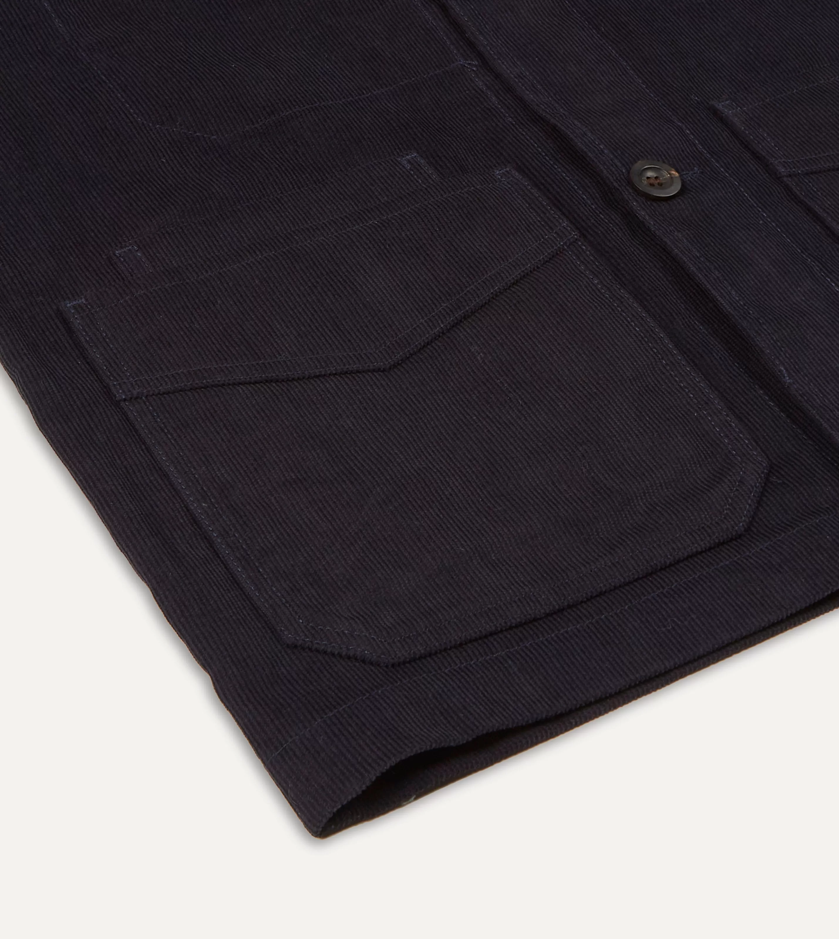 Drake’s Coats & Jackets | Chore Jackets | Navy Japanese Selvedge Corduroy Five-Pocket Chore Jacket