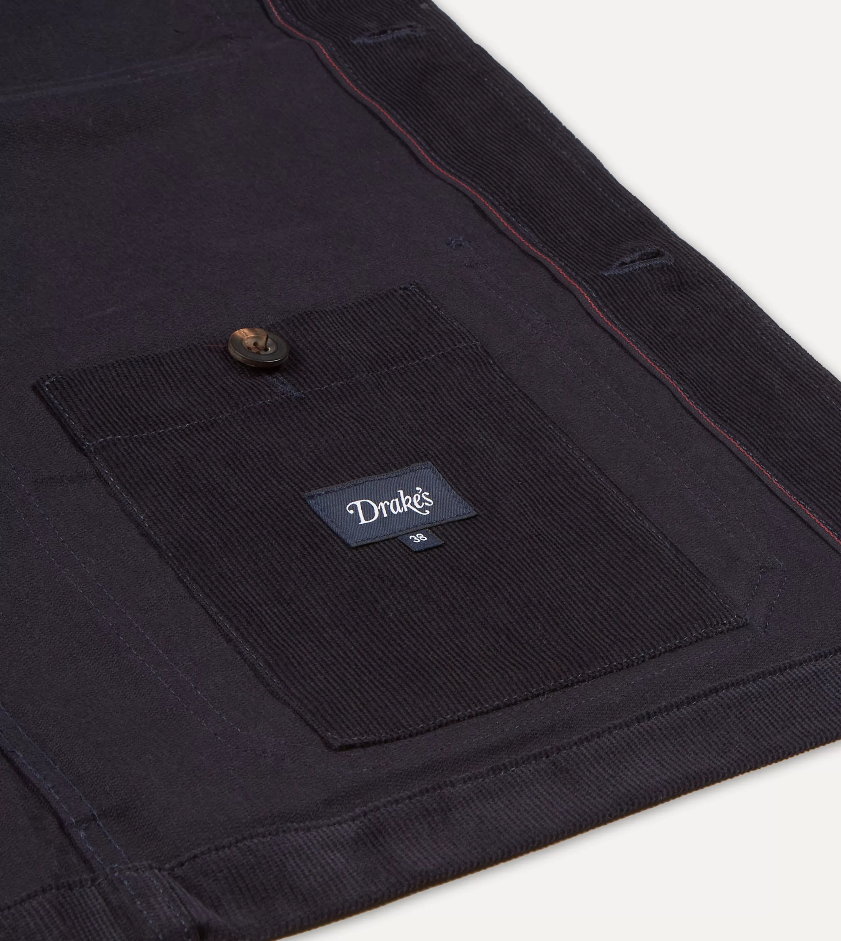 Drake’s Coats & Jackets | Chore Jackets | Navy Japanese Selvedge Corduroy Five-Pocket Chore Jacket