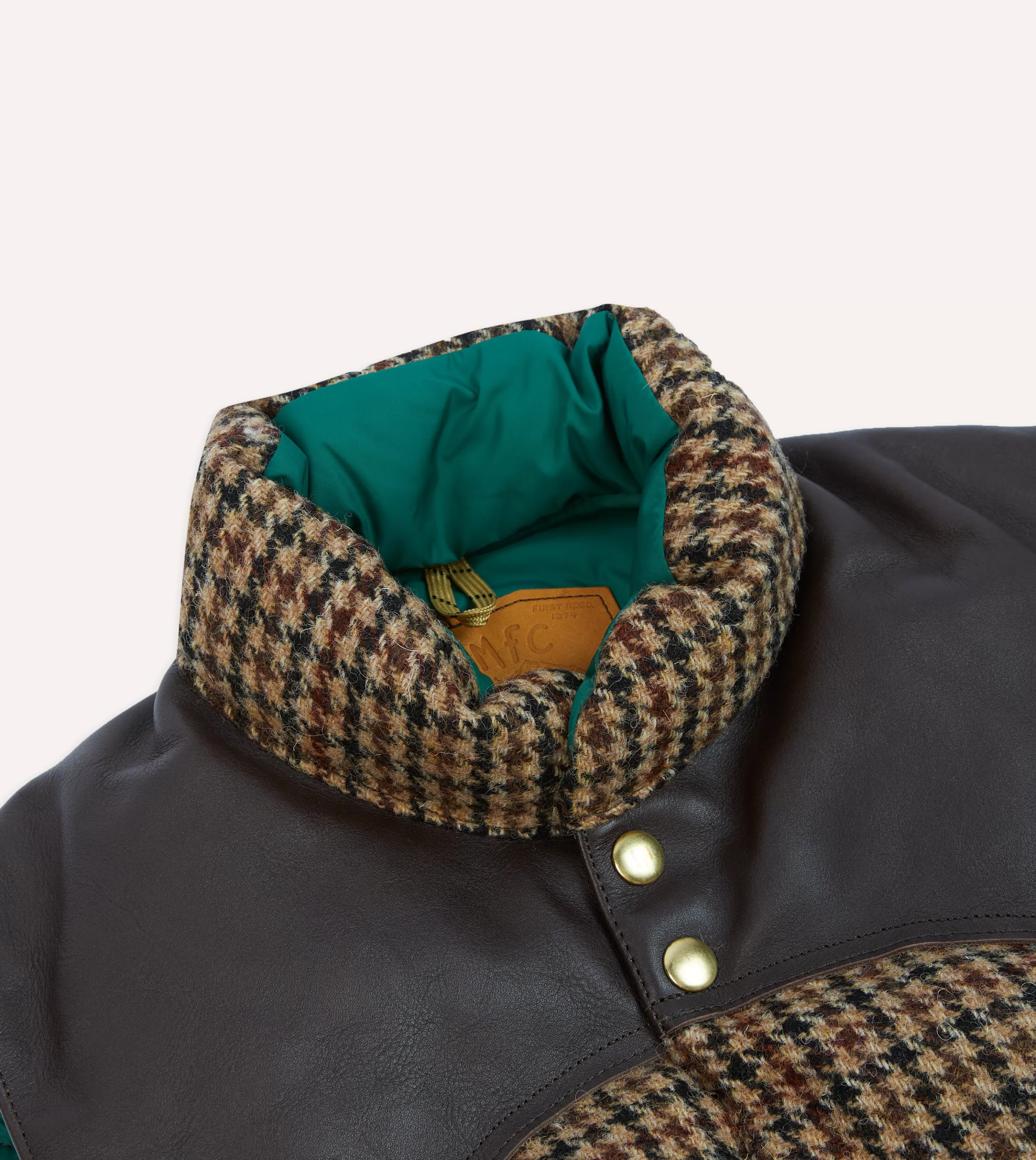 Drake’s Coats & Jackets | Rocky Mountain Featherbed For Drake's Houndstooth Check Harris Tweed Christy Down Vest