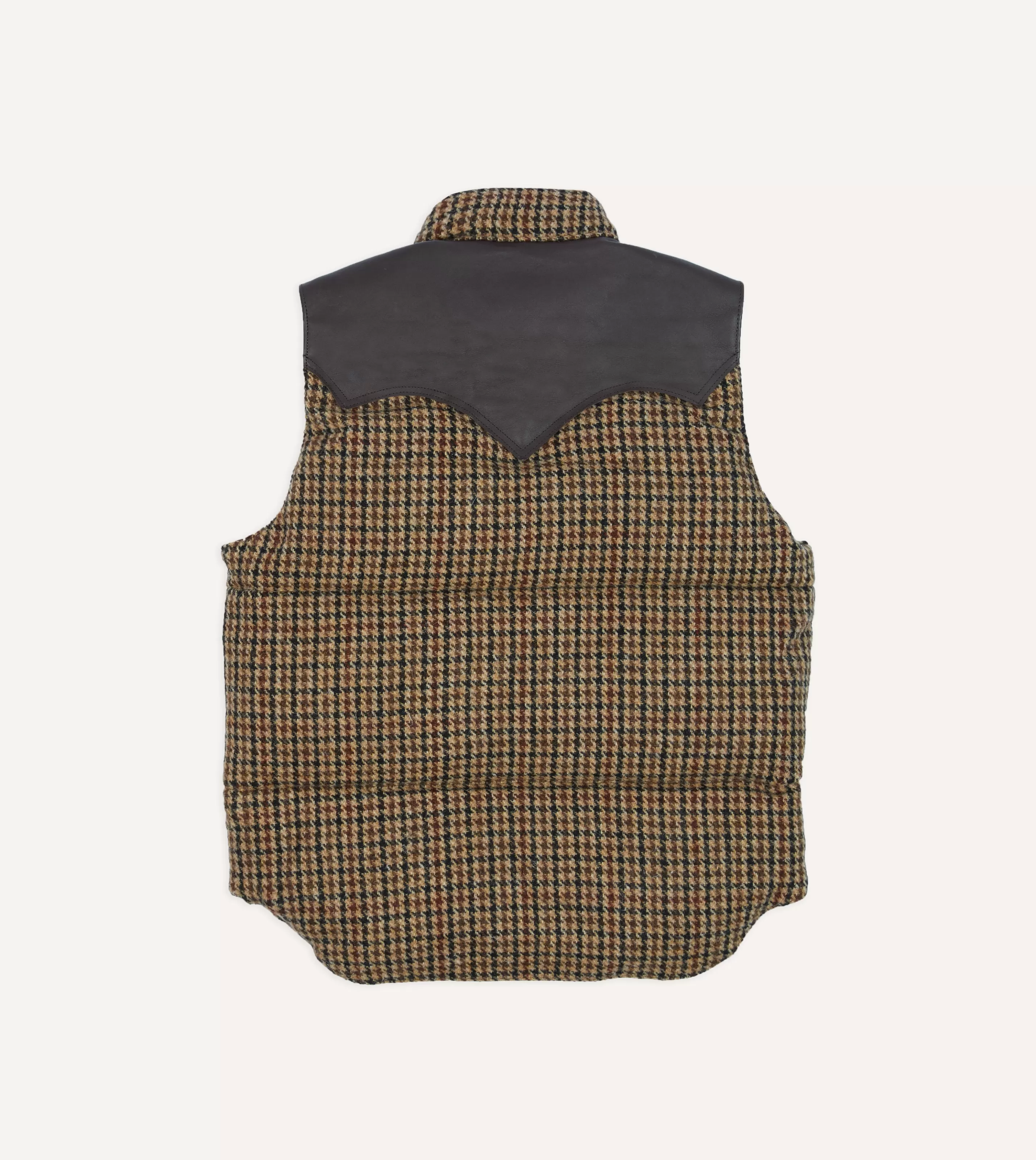 Drake’s Coats & Jackets | Rocky Mountain Featherbed For Drake's Houndstooth Check Harris Tweed Christy Down Vest
