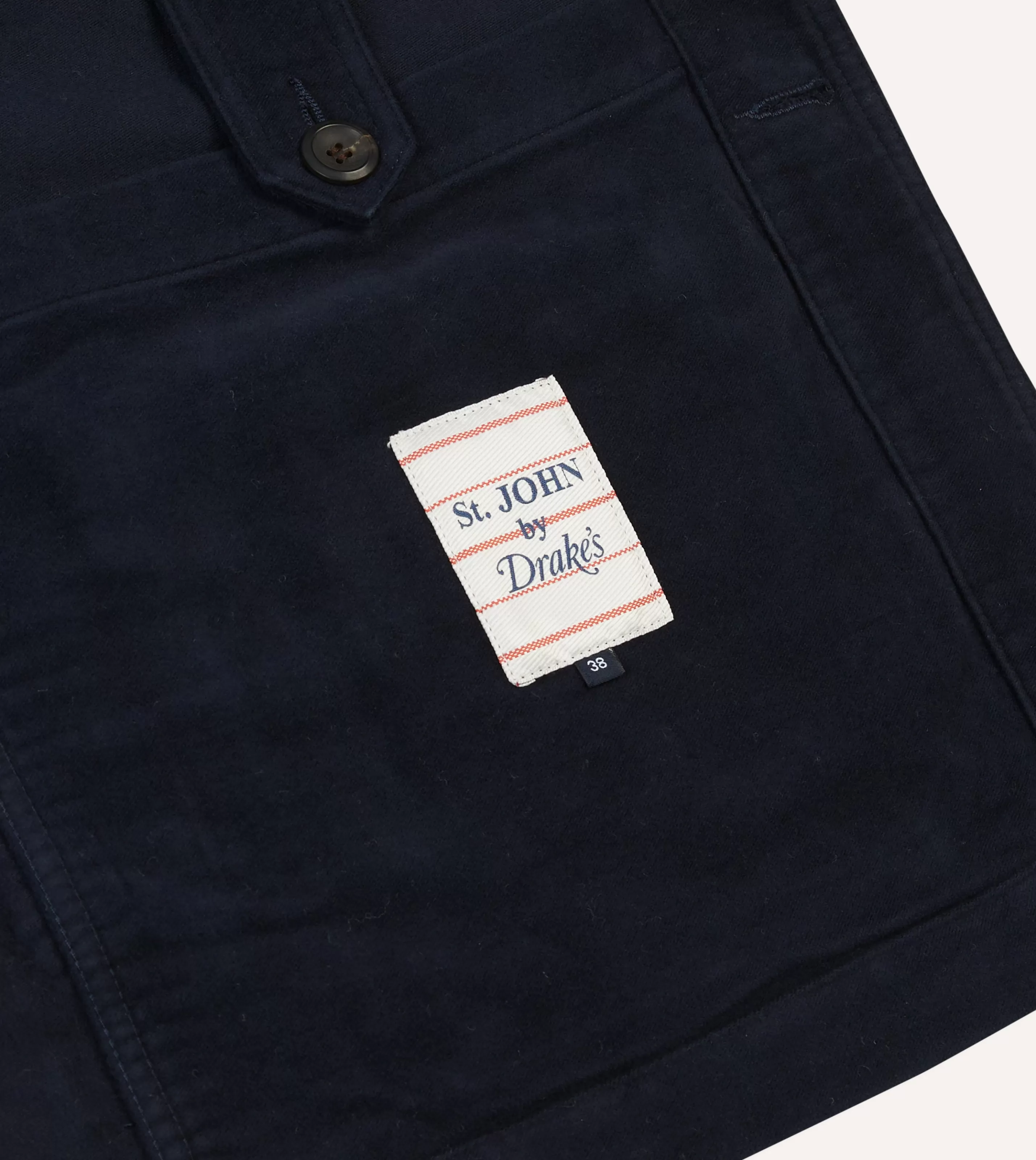 Drake’s Coats & Jackets | Chore Jackets | St. JOHN By Drake's Navy Moleskin Five-Pocket Chore Jacket