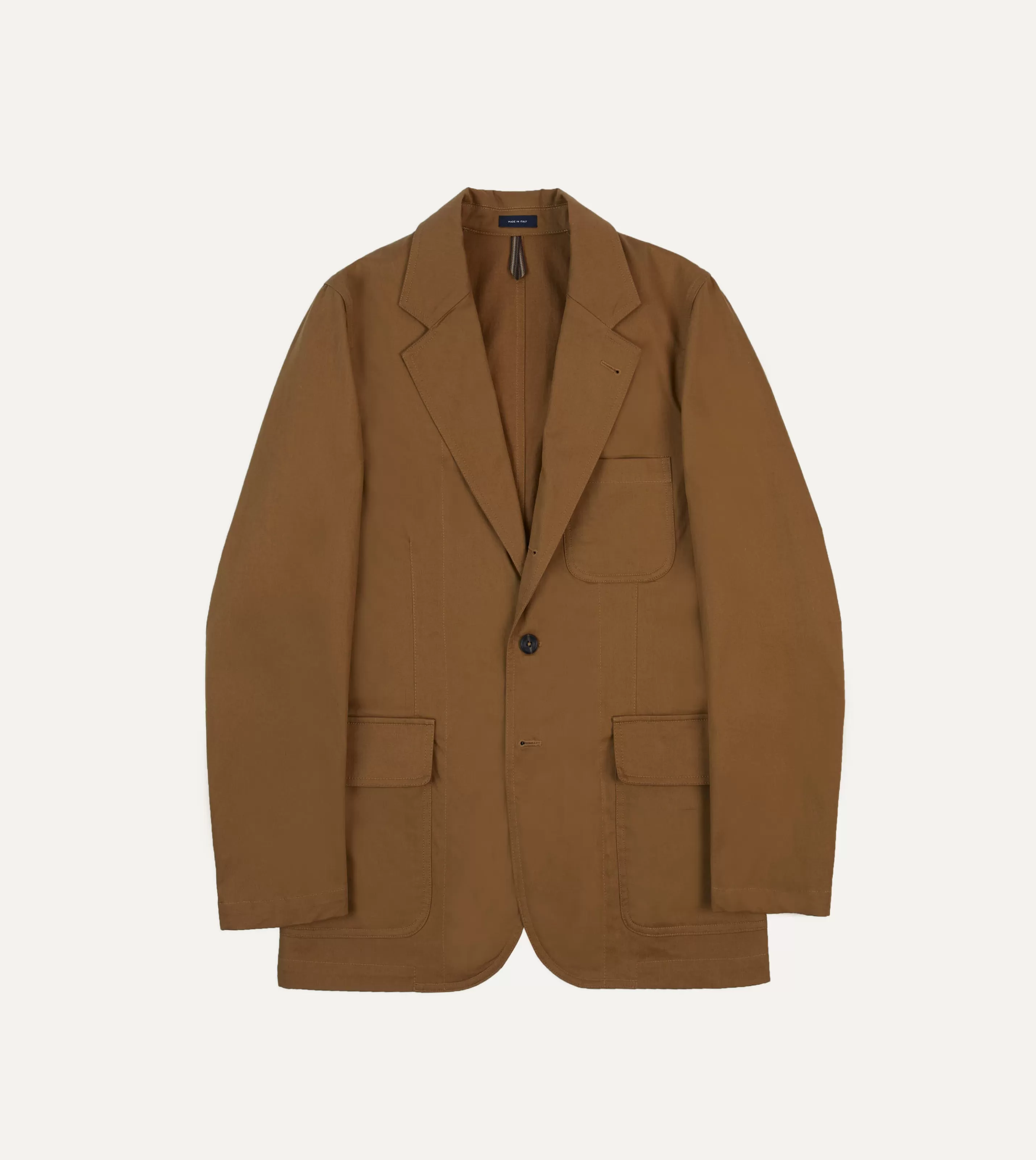 Drake’s Blazers | St. JOHN By Drake's Tobacco Cotton Games Blazer Mk. I