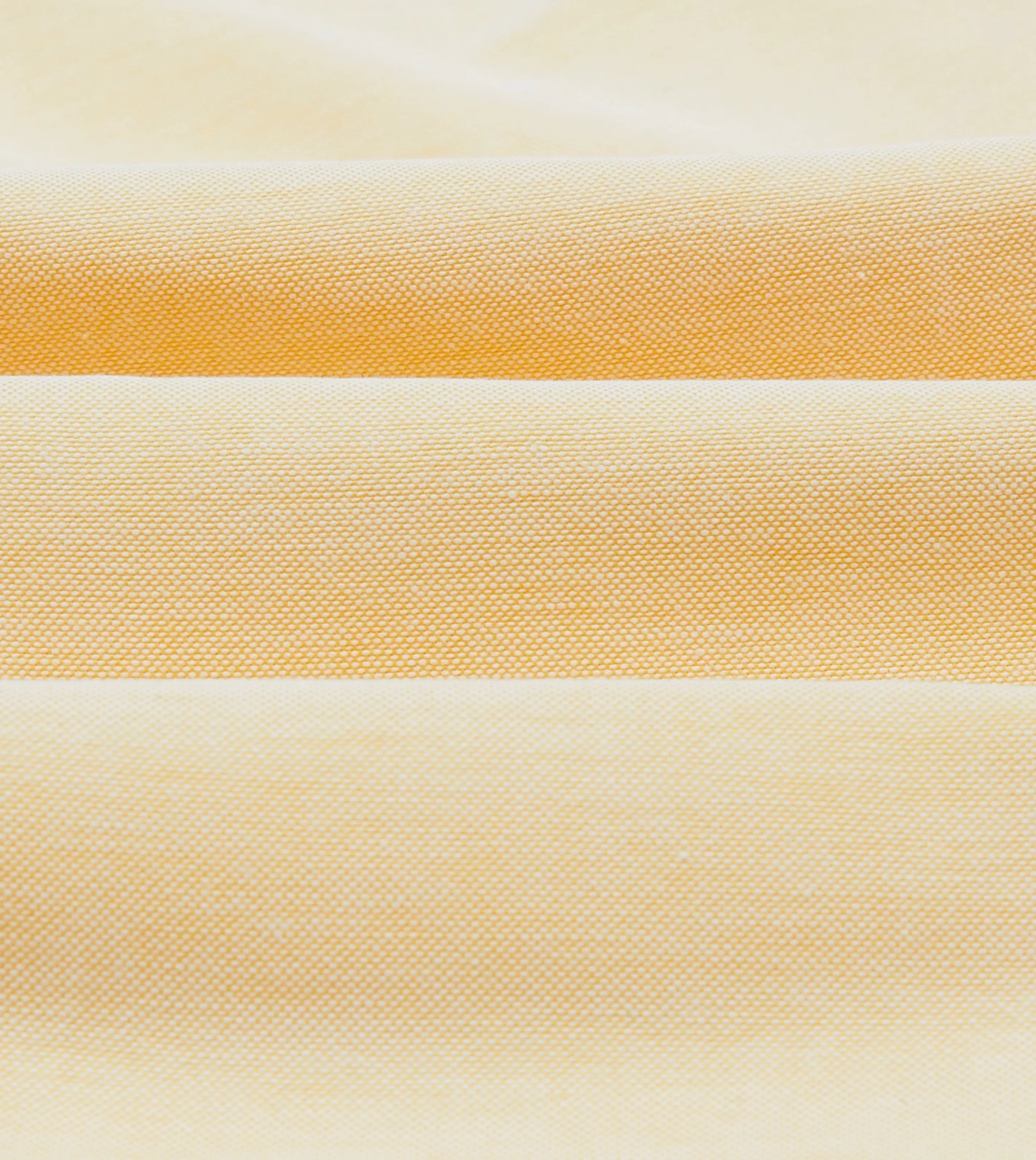 Drake’s Shirts | Formal Shirts | Cotton Oxford Cloth Button-Down Shirt Yellow